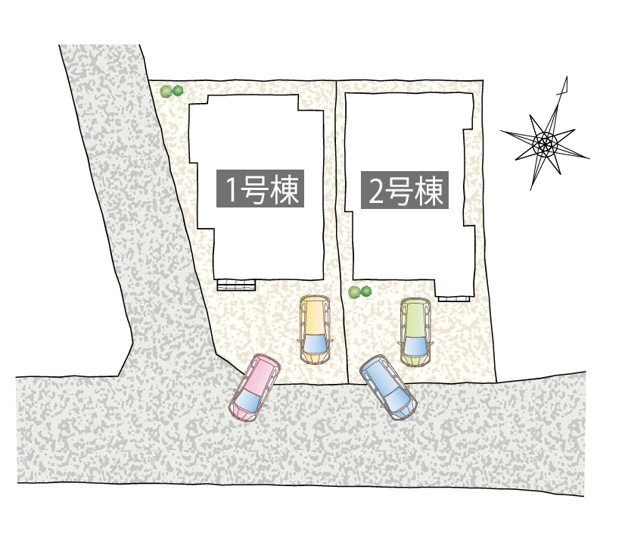 【区画図】 | 沼津市東沢田　新築一戸建て　1号棟