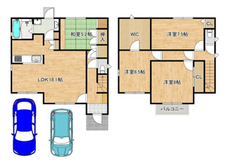 【間取り】 | 野尻町　中古戸建