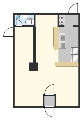 四つ木2丁目貸店舗の間取り