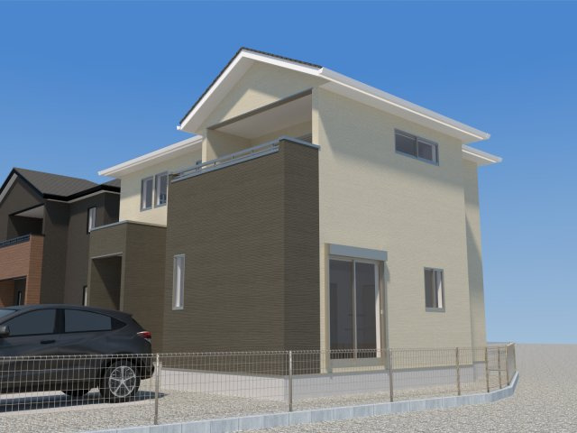 上益城郡嘉島町大字上六嘉２期の外観パース|7号棟
