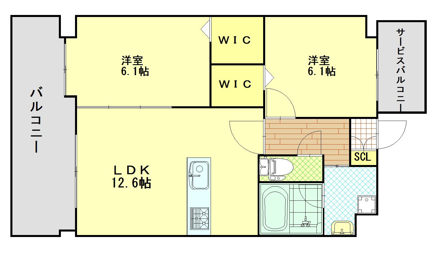 ルッシェ箱崎駅前の間取り