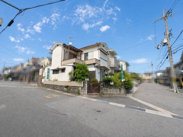 長岡京市今里彦林の前面道路含む現地写真|建築条件無売土地につき、お好きなハウスメーカー・工務店で建築可能です。