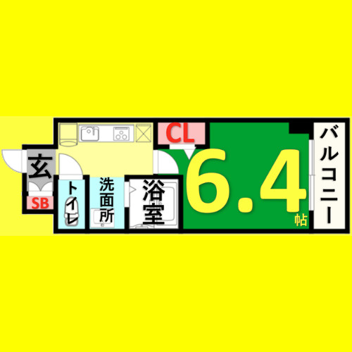 ラグゼナ上前津　名古屋市賃貸　仲介手数料無料の間取り