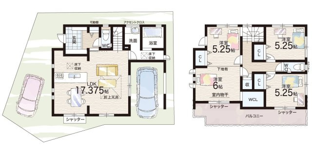29日(土)30日(日)現地ご見学可能！　枚方市山之上　全3邸の間取り|1号地