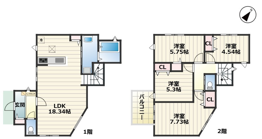 MIRASUMO中村区日ノ宮町398②｜名古屋市の戸建ならホームアップの間取り