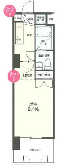 【間取り】 | No70 HARBOR SOUTH TOWER