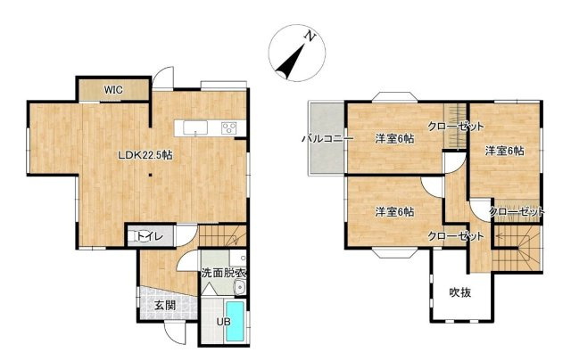 加古川市加古川町稲屋　中古戸建の間取り
