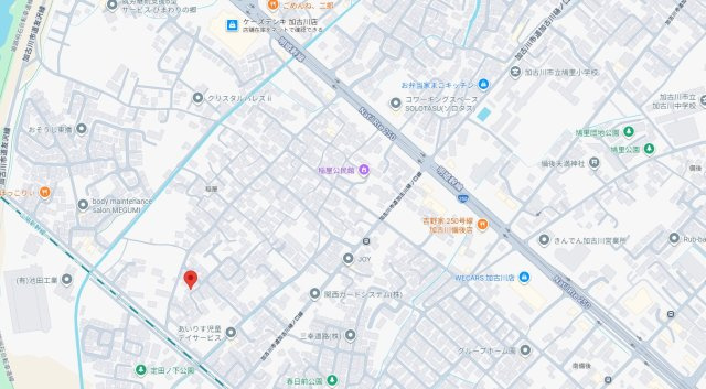 加古川市加古川町稲屋　中古戸建の地図