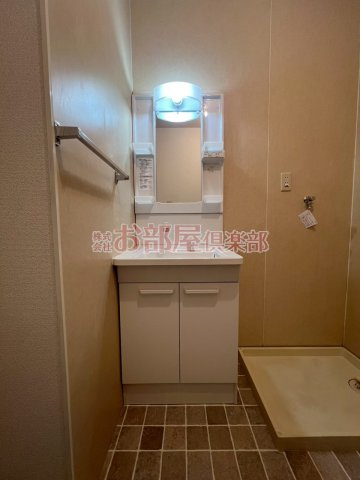 ドミールパーク江崎　１の洗面所|※現況優先
コンパクトで使いやすい洗面所
