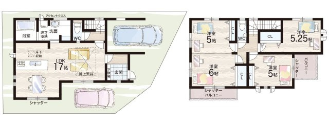 ■枚方市山之上　新築一戸建ての間取り|3号地