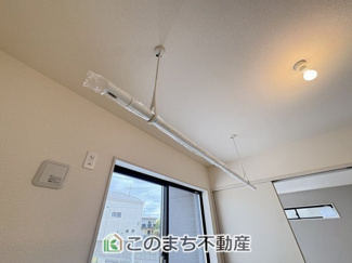 【設備】 | Livele Garden.S　第20栃木大平町西水代　1号棟 | 花粉時期や雨の日も安心の室内物干し金物付き☆