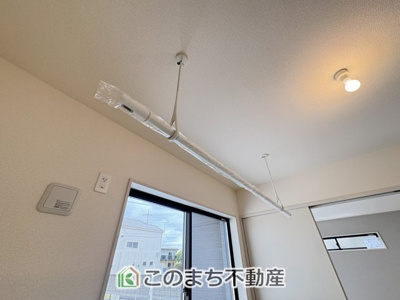 【設備】 | Livele Garden.S　第20栃木大平町西水代　1号棟 | 花粉時期や雨の日も安心の室内物干し金物付き☆