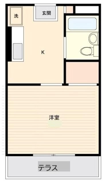 コーポカネイ第２の間取り