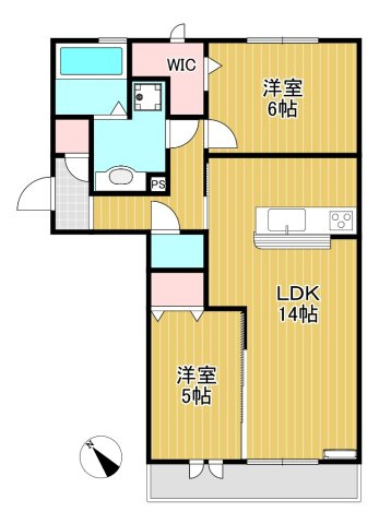 ロイジェントパークスⅡAの間取り