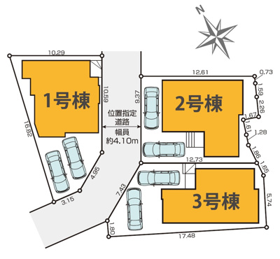 【区画図】 | 静岡市葵区東1丁目 新築一戸建て 2号棟 | 2号棟の区画図です