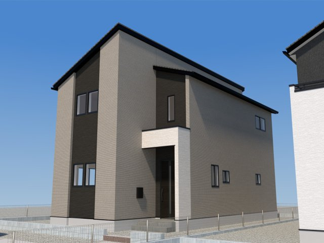 上益城郡嘉島町大字上仲間1期の外観パース|2号棟