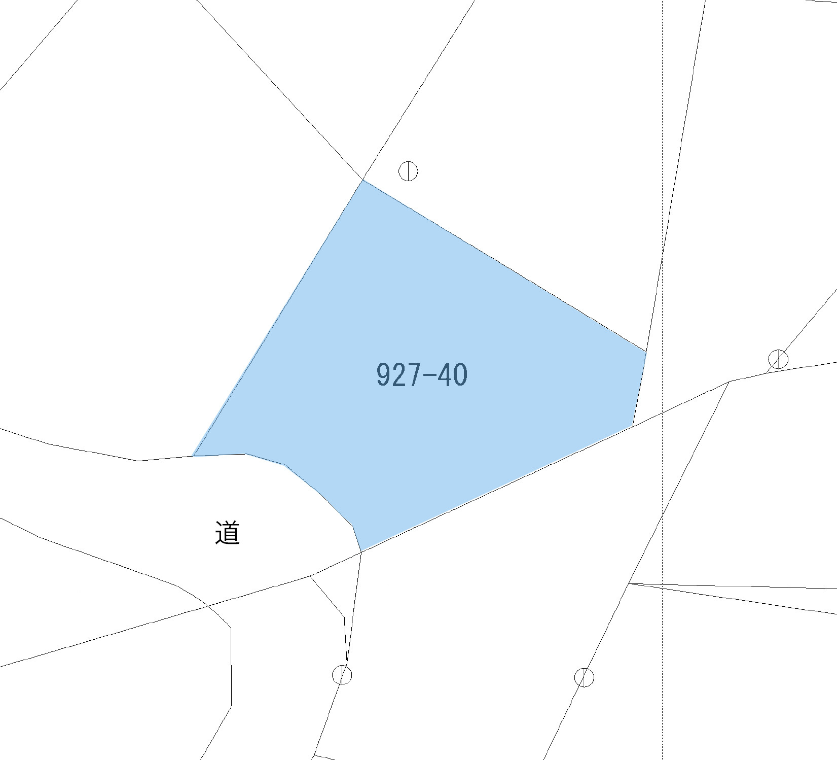 八風の郷⑥の土地図