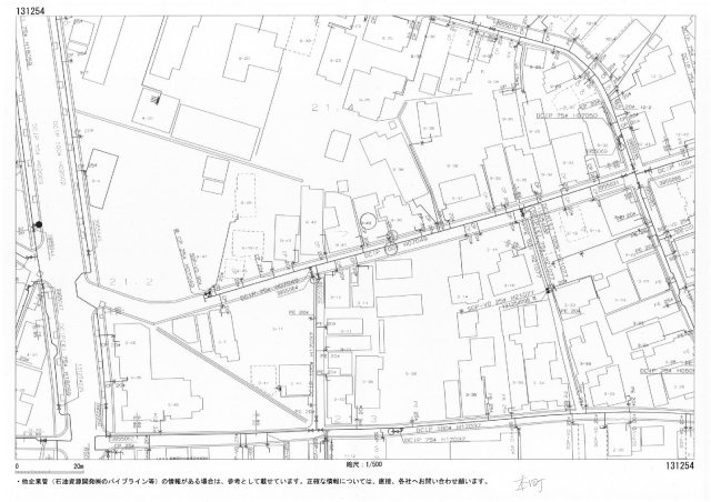 見附市本町1丁目　土地の地図