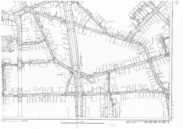 見附市本町1丁目　土地の地図