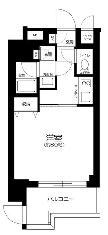 プレール・ドゥーク門前仲町Ⅱの間取り