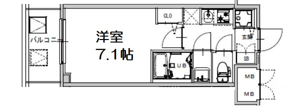 S-RESIDENCE天満Gracisの間取り
