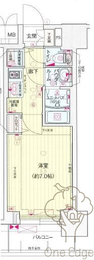 プレサンス南森町ライズの間取り