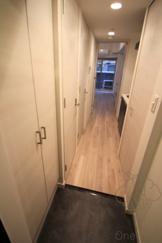 プレサンス南森町ライズの玄関