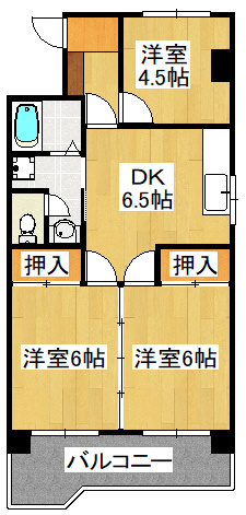 ゲートパレス南大野の間取り