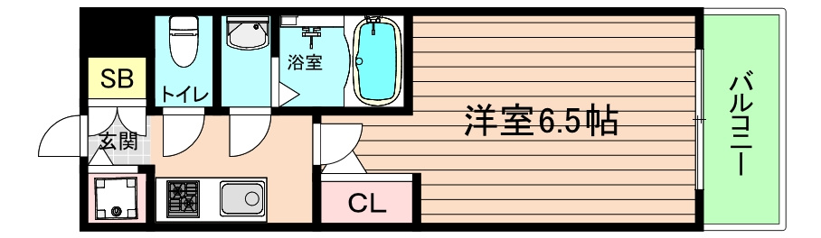 大阪市都島区都島本通４丁目の賃貸マンションの間取り