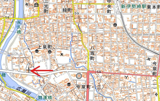 伊勢崎市　一棟アパートの地図