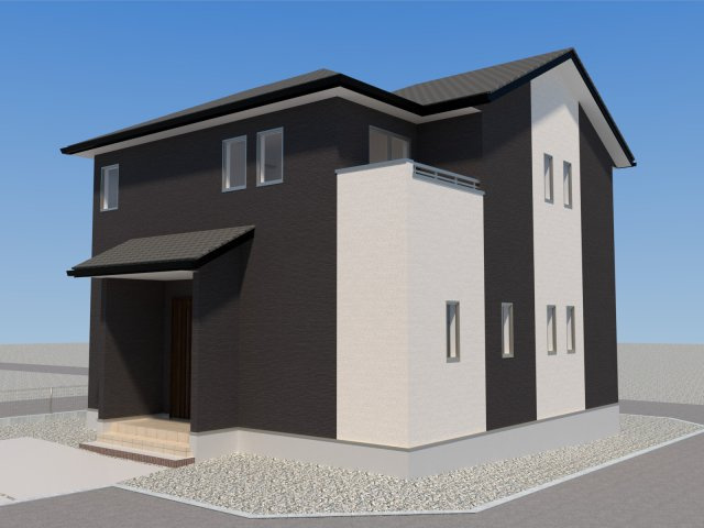 菊陽町大字原水4期の外観パース|4号棟