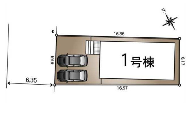 【区画図】 | 名古屋市守山区川西１丁目1404『仲介料無料』新築戸建て | 1号棟
