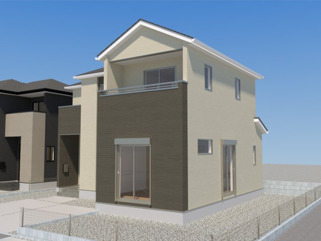菊陽町大字原水4期の外観パース|3号棟