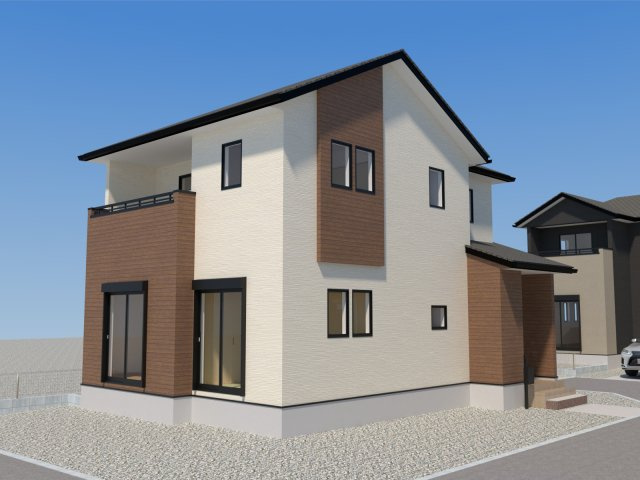 菊陽町大字原水4期の外観パース|1号棟