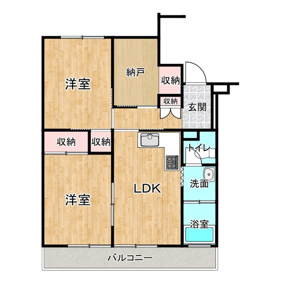 【間取り】 | 枚方ハイツ第弐号棟