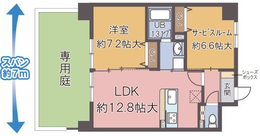 クラヴィエ西梅田の間取り