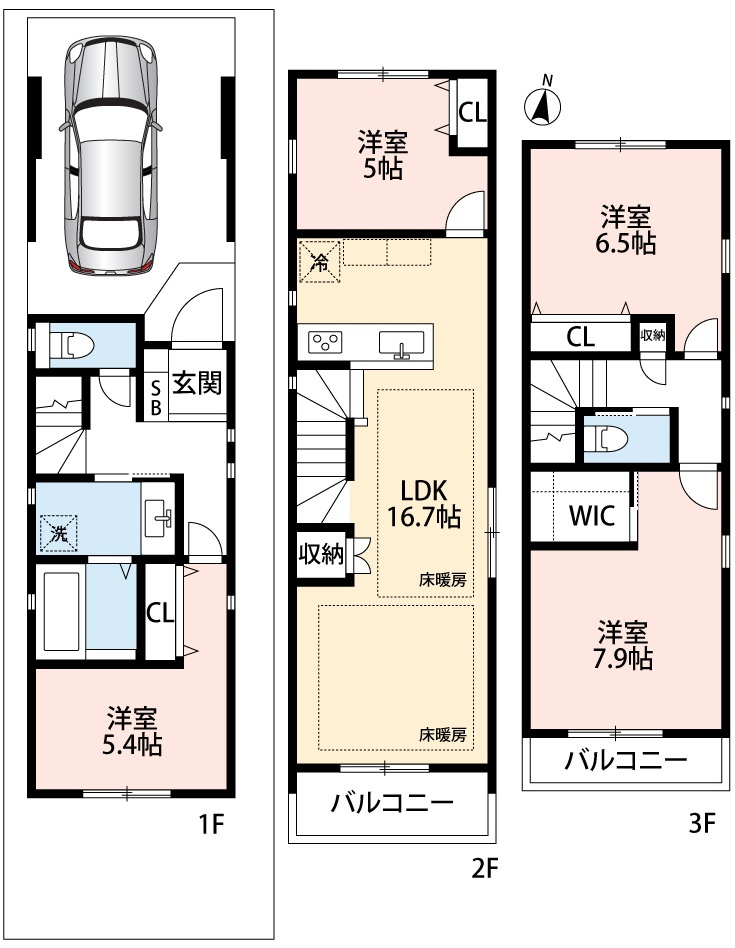石神井台７丁目戸建の間取り