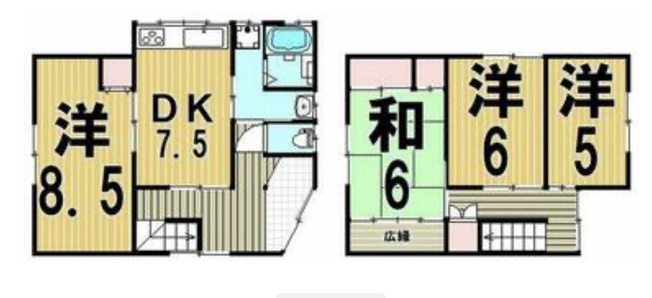 【間取り】 | 小千谷市船岡2丁目　リフォーム　4DK