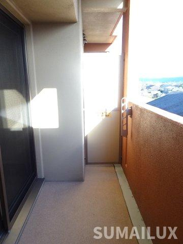 熊本市中央区出水６丁目の賃貸マンションのバルコニー