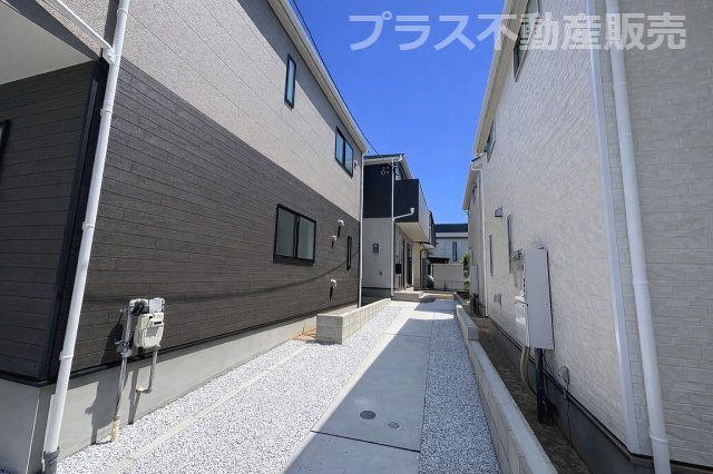 【外観】 | 福岡市東区水谷1丁目第5　2号棟（全5棟）【仲介手数料無料・0円】 | 現地写真。プラス不動産販売なら、現場の全ての棟をまとめてご見学頂けます。