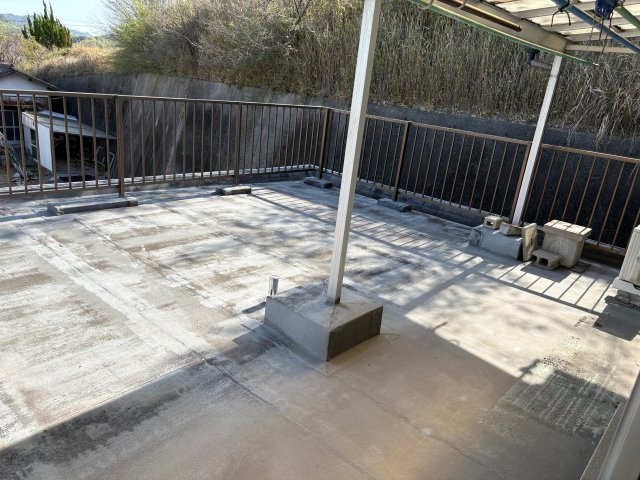 金光町占見貸戸建てのバルコニー