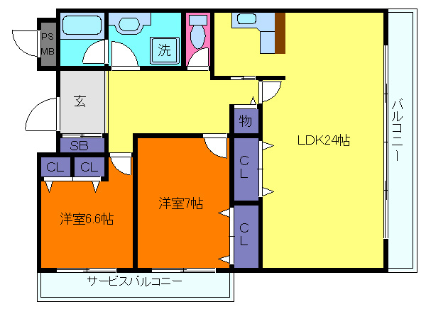 ランドマーク住吉の間取り