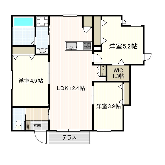 三鷹市下連雀６丁目の賃貸マンションの間取り