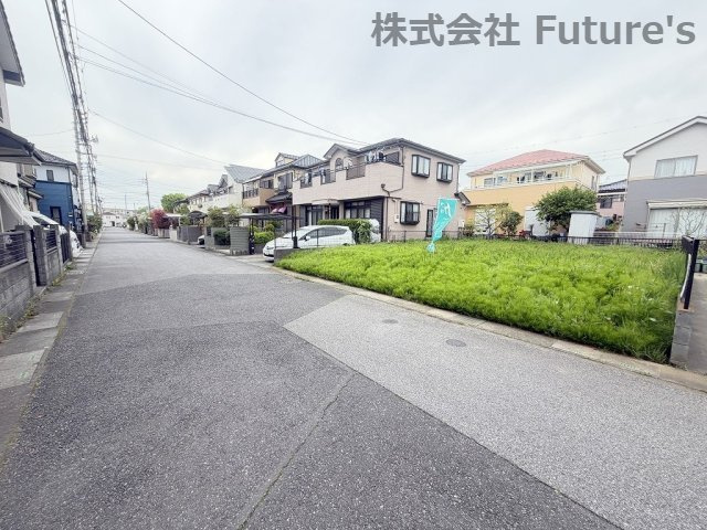 吉川市きよみ野2丁目　建築条件無し売地の前面道路含む現地写真|前面道路含む現地写真です。