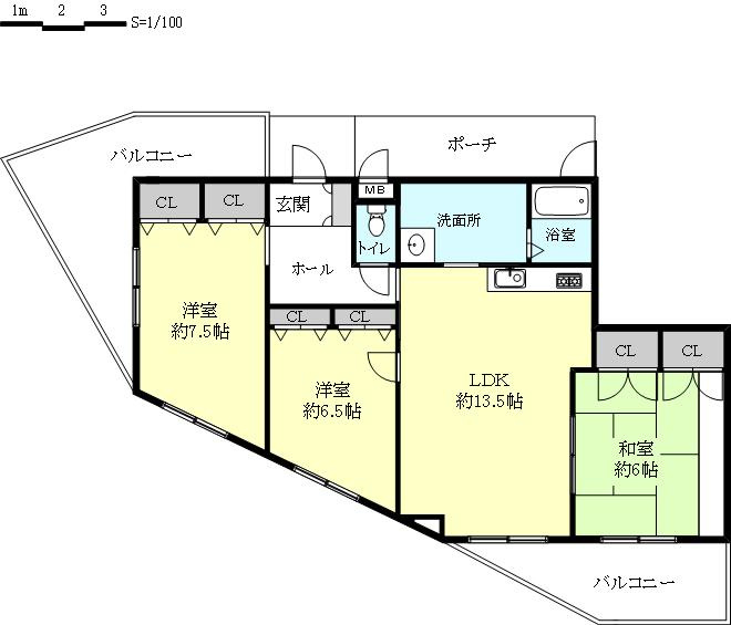 グランドシャトー西明石の間取り