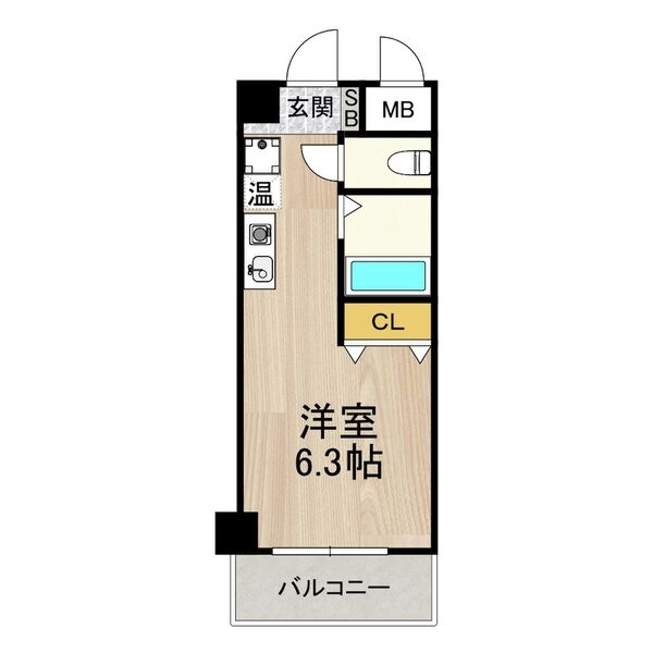 エルミタージュ難波南Ⅴの間取り