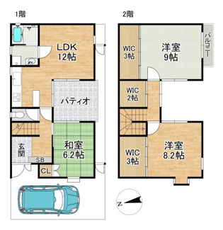 【間取り】 | 紫野大徳寺町貸家