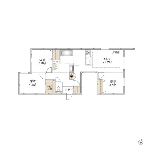 Ｃｈｏｕｅｔｔｅ　Ｍａｉｓｏｎ　シュエットメゾンの間取り|★間取り★