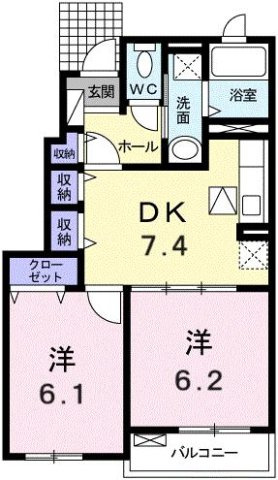 エテルノ・アロッジオ壱番館の間取り