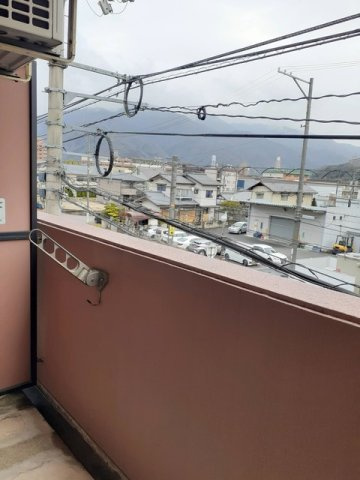 セゾン升本のバルコニー|広々としたバルコニーです